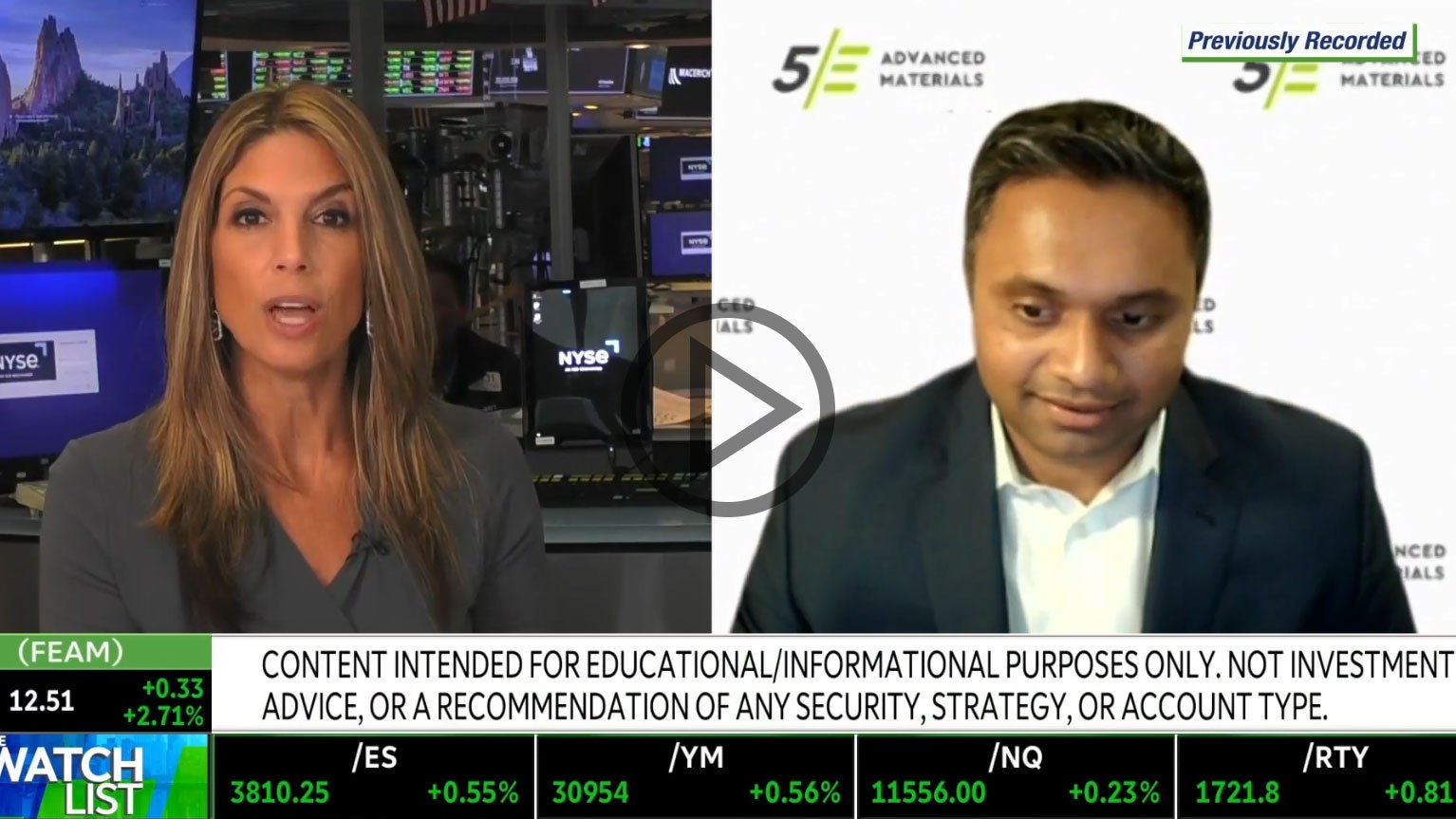 Dr. Gnanamgari, CTO of 5E Advanced Materials Interviews with TD Ameritrade Network