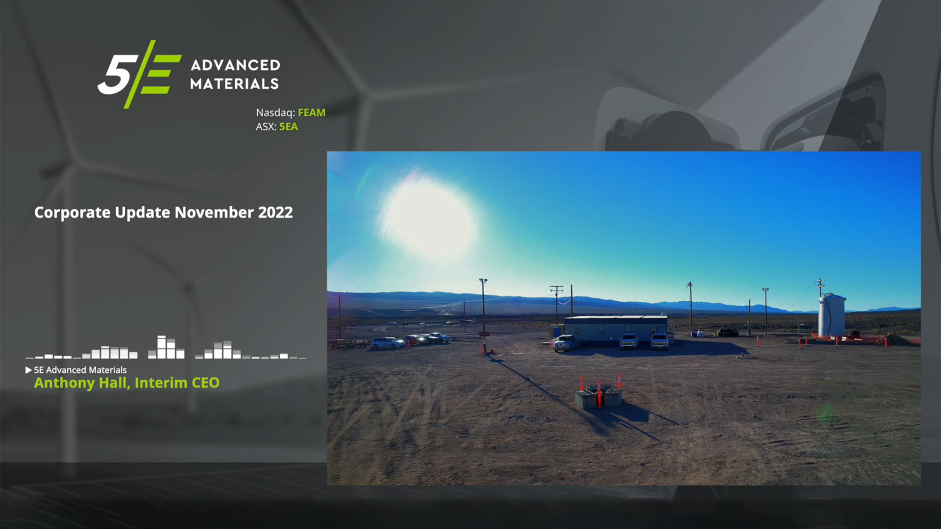 Corporate Update - November 2022