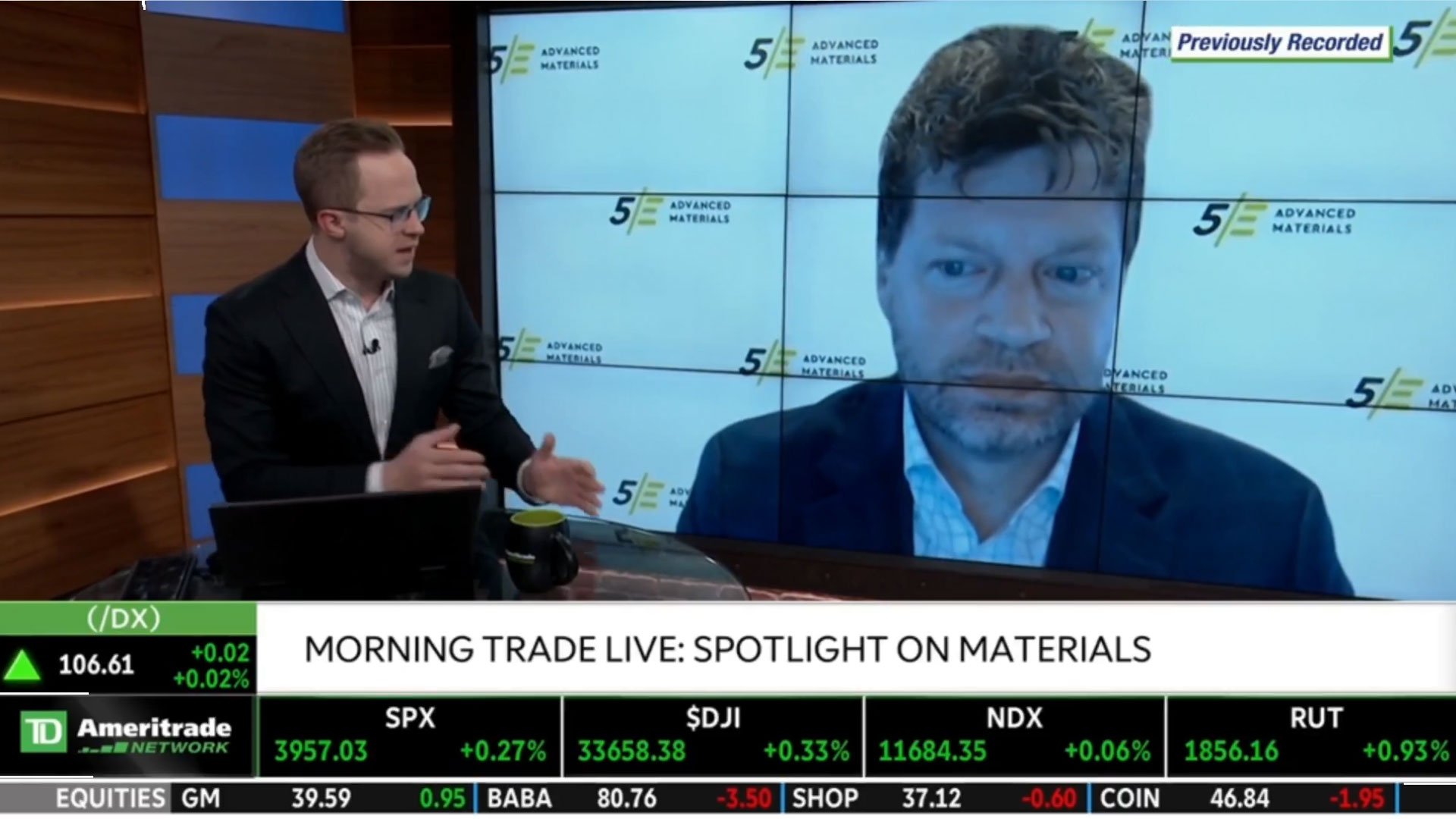 TD Ameritrade Network - 5E Advanced Materials & The Role Of Boron+ In Decarbonization