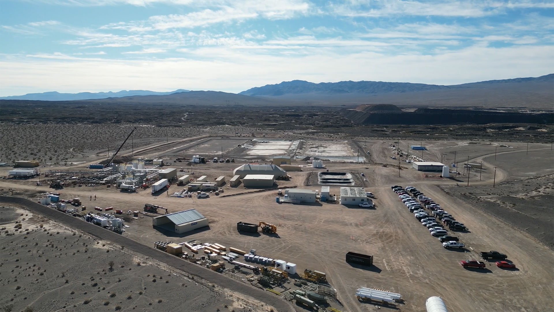 Video of construction work nearing completion